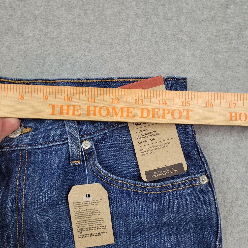 Levi's '94 Baggy Jeans Womens 29 Blue Straight Leg Mid Rise Denim Pants NWT - Picture 5 of 10